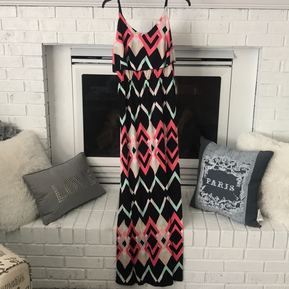 Maxi patterned dress